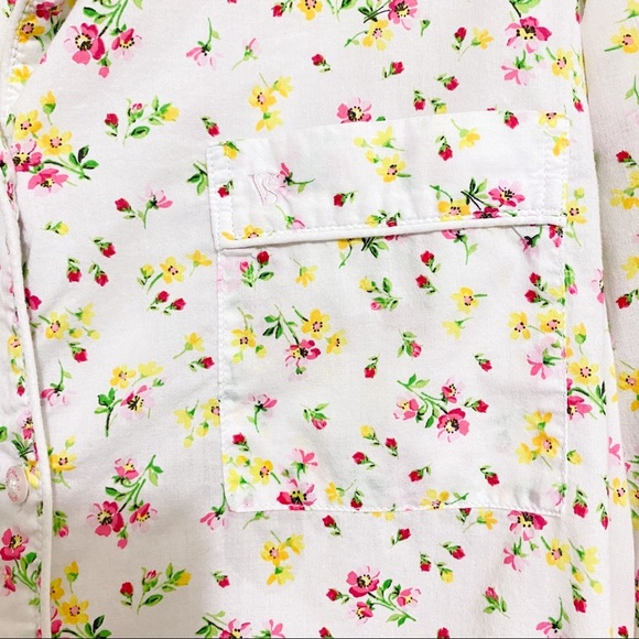 Victoria’s Secret Floral Button Down Pajama Top S - Picture 3 of 9